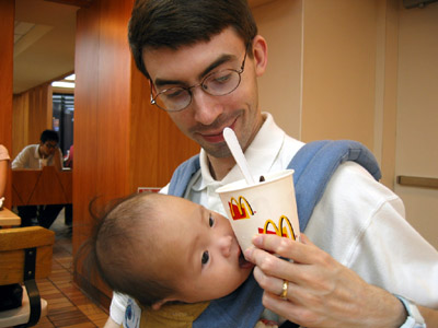 Her first McDonalds sundae